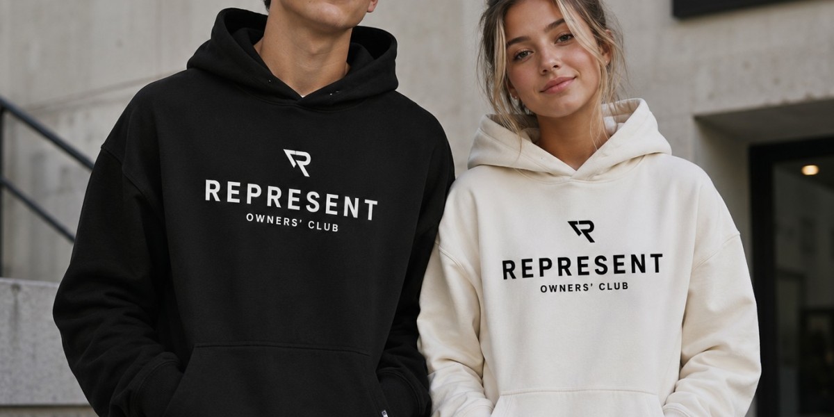 Behind The Oversized Hood On Represent Hoodie Tops